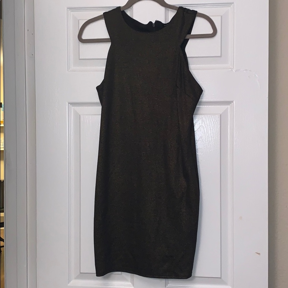 Gold shimmer dress